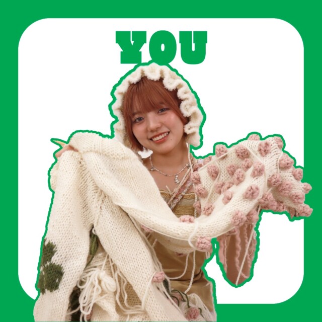 “編み物を編み物でリフレッシュ♡”<br>一人暮らし／ニットデザイン科3年